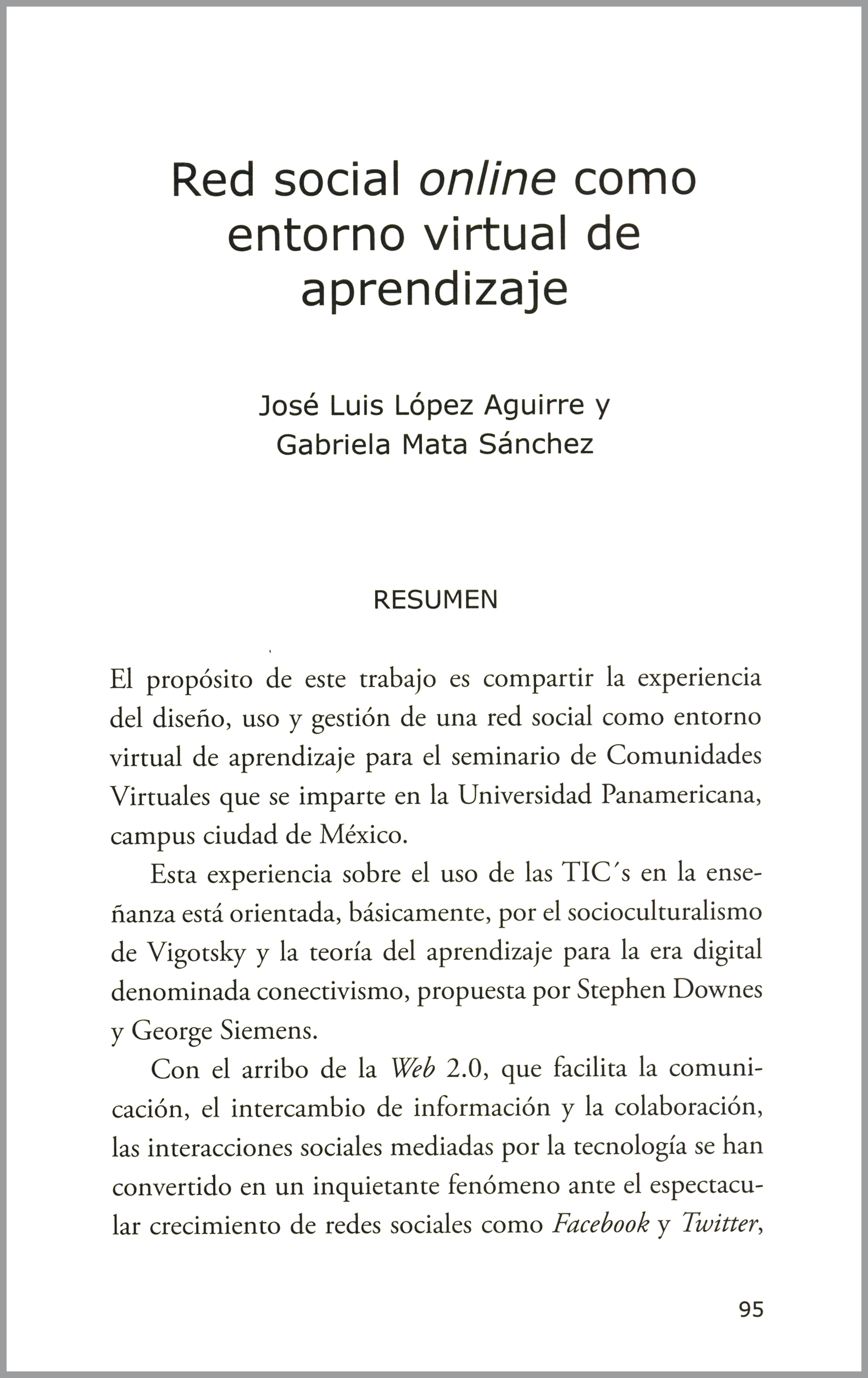 22_6 Red social online como entorno virtual de aprendizaje