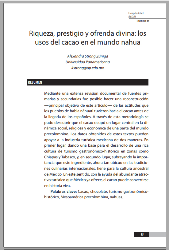 37_2 Riqueza, prestigio y ofrenda divina : los usos del cacao en el mundo nahua