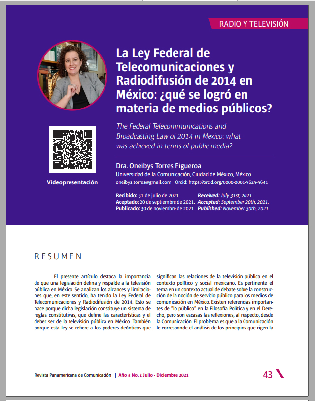 La Ley Federal de Telecomunicaciones y Radiodifusión de 2014 en México_qué se logró en materia de medios públicos.